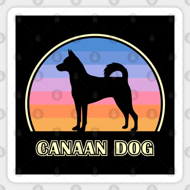 Canaan Dog Vintage Sunset Dog Sticker by millersye